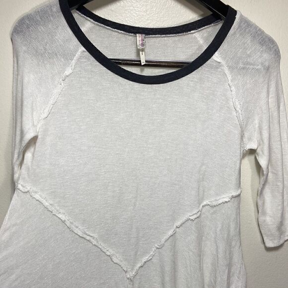FP | Intimately Weekends Layering Tee in Snow Combo Sz M - Picture 6 of 7